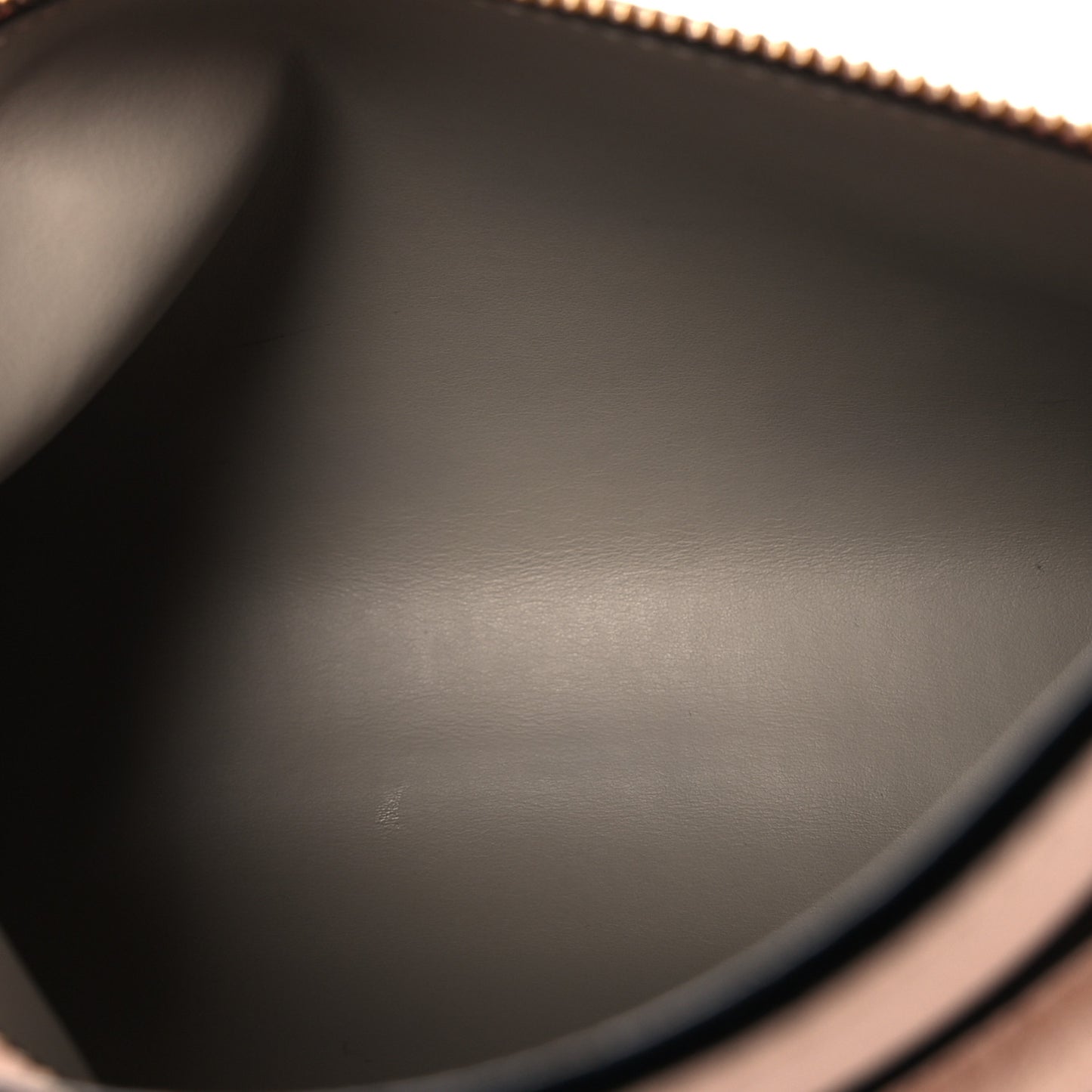Grainy Calfskin Wristlet Clutch Ash Rose