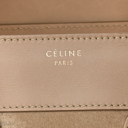 Celine Smooth Calfskin Suede Mini Luggage Camel 6 of 15