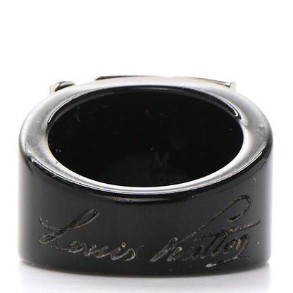 Louis Vuitton Lock Me Ring 6.5 M Black 3 of 5