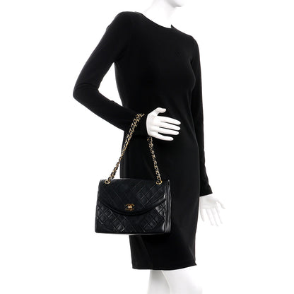 Chanel Lambskin Quilted Medium Single Flap Black 3 of 15