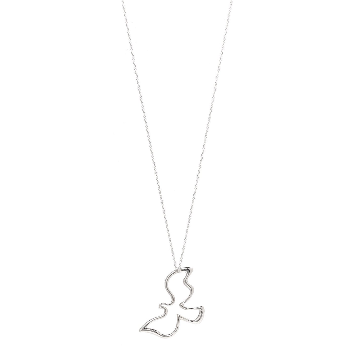 Sterling Silver Paloma Picasso Dove Pendant Necklace