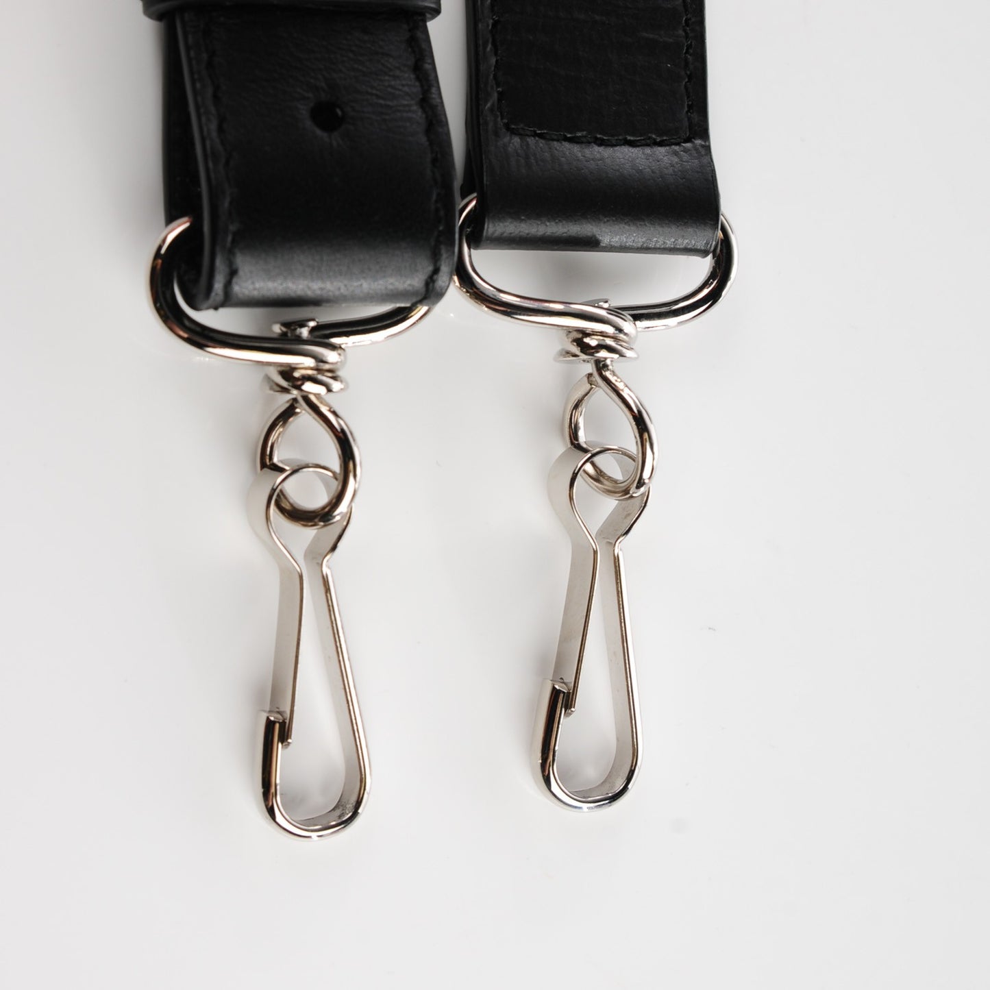 Matte Goatskin Rubber Covered Classic Hardware Mini Twiggy Black