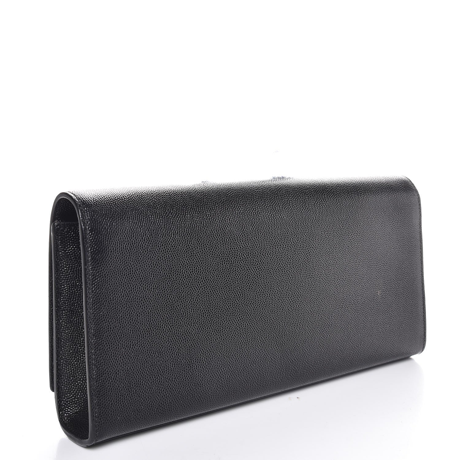 Saint Laurent Grain De Poudre Monogram Cassandre Clutch Black 3 of 7