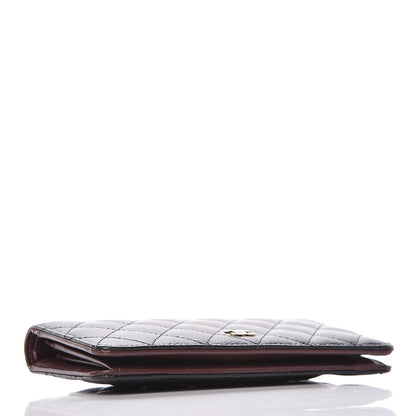 Chanel Caviar Quilted Yen Wallet Black 4 of 11