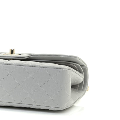 Chanel Caviar Quilted Small Double Flap Grey 6 of 11
