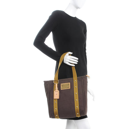 Louis Vuitton Toile Antigua Cabas MM Brown Kaki 2 of 12