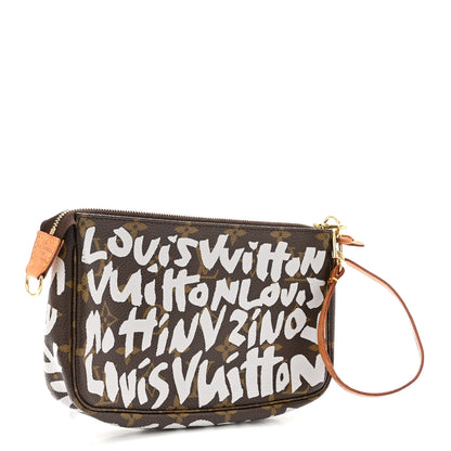 Louis Vuitton Monogram Graffiti Pochette Accessories Silver 3 of 10