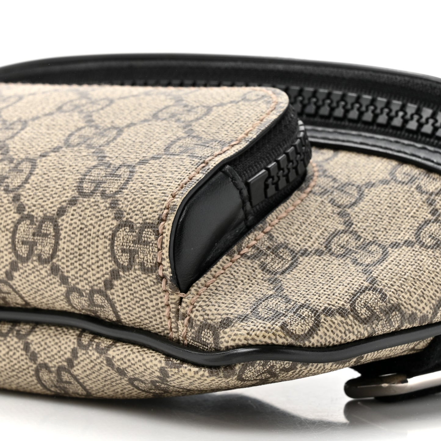 GG Supreme Monogram Belt Bag Black