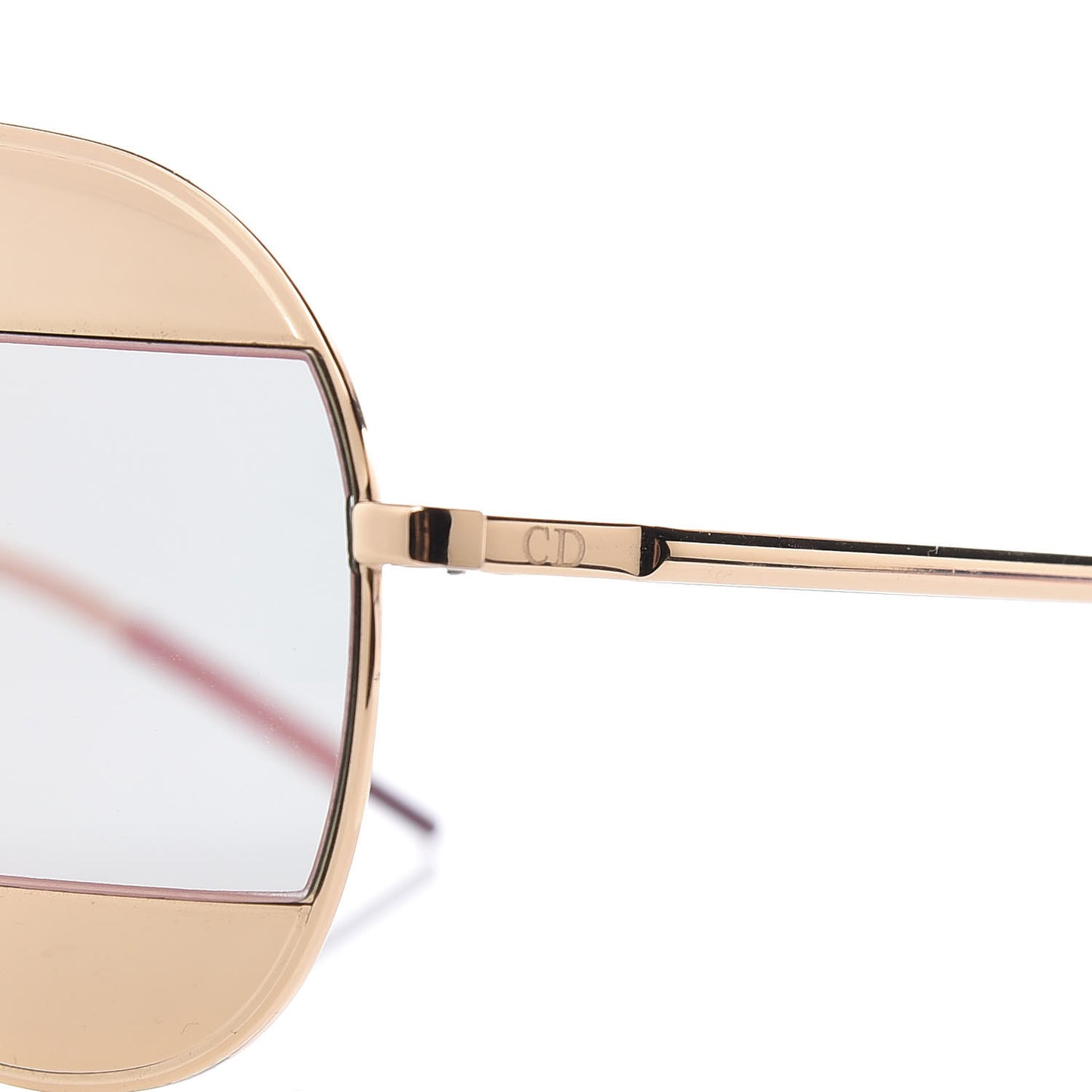 Split 1 Aviator Sunglasses Gold