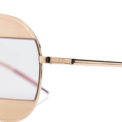Christian Dior Split 1 Aviator Sunglasses Gold 5 of 8