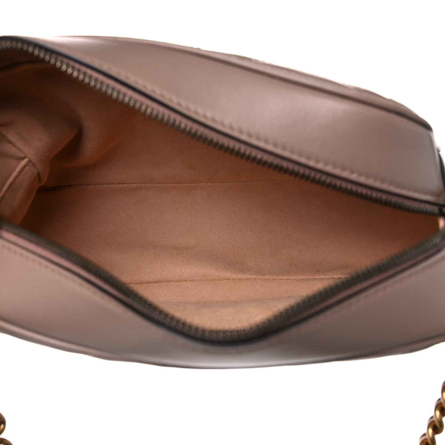 Calfskin Matelasse Small GG Marmont Chain Shoulder Bag Porcelain Rose