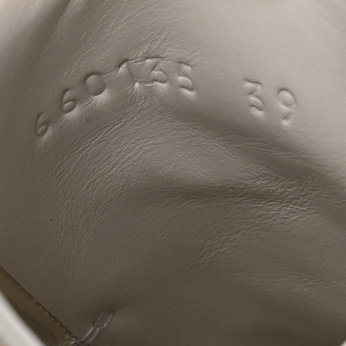 Calfskin GG Tennis Embossed Womens Ace Sneakers 39 Mystic White