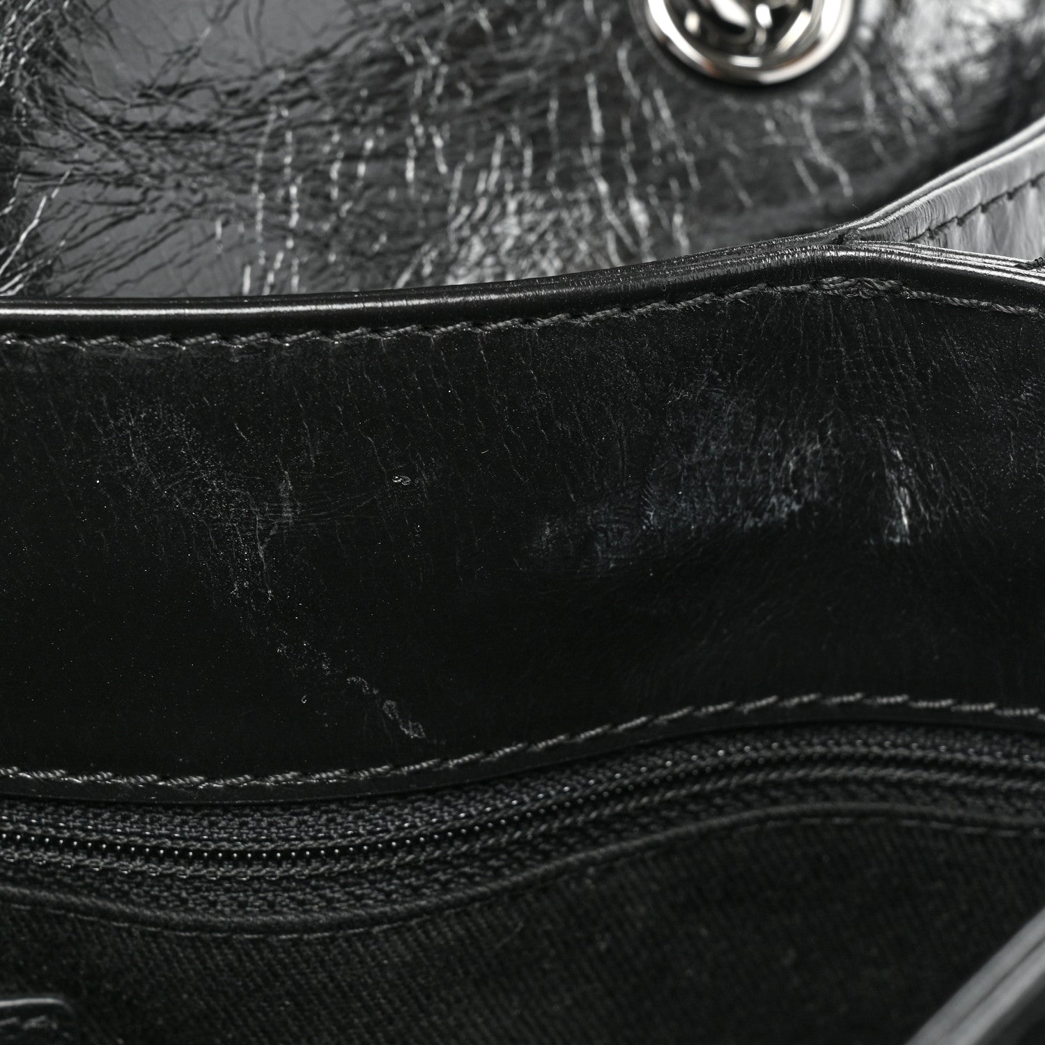Chanel Glazed Calfskin Quilted Large Lady Pearly Flap Black 14 of 14