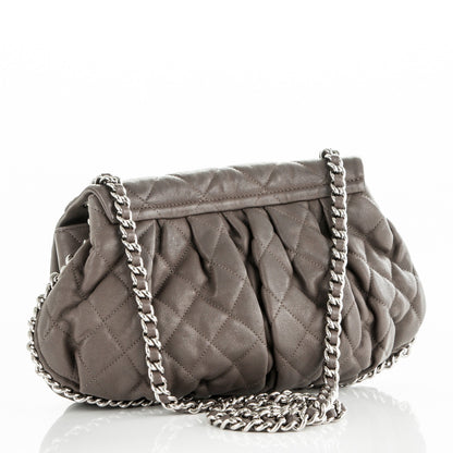 Chanel Washed Lambskin Quilted Medium Chain Around Messenger Taupe 3 of 7