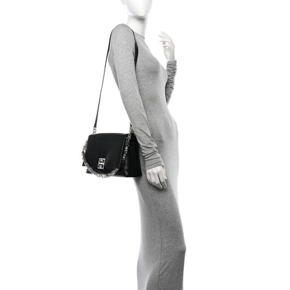 Givenchy Soft Calfskin 4G Embossed Medium Shoulder Bag Black 2 of 11