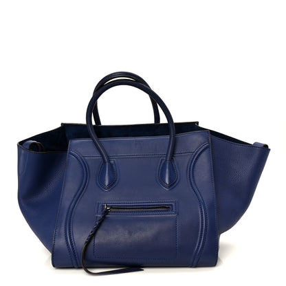 Celine Supple Calfskin Medium Phantom Luggage Indigo 1 of 9