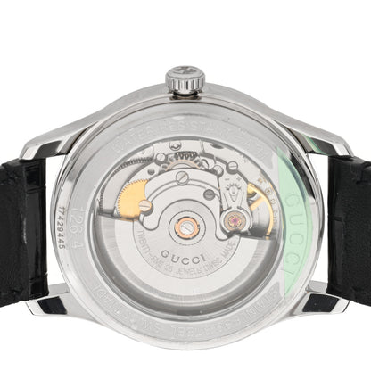 Gucci Stainless Steel Alligator 38mm G-Timeless Charm Automatic Watch Black 4 of 5