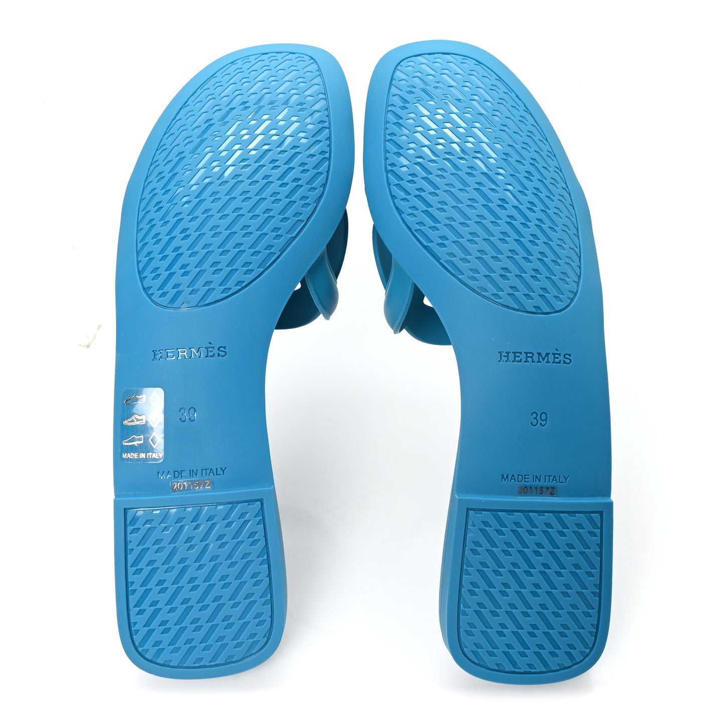Rubber Aloha Sandals 39 Bleu Vif