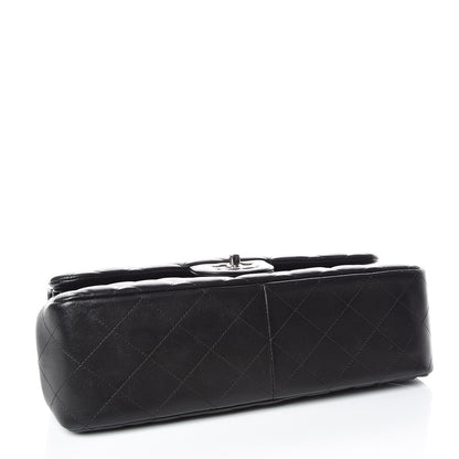 Chanel Lambskin Quilted Jumbo Double Flap Black 4 of 10