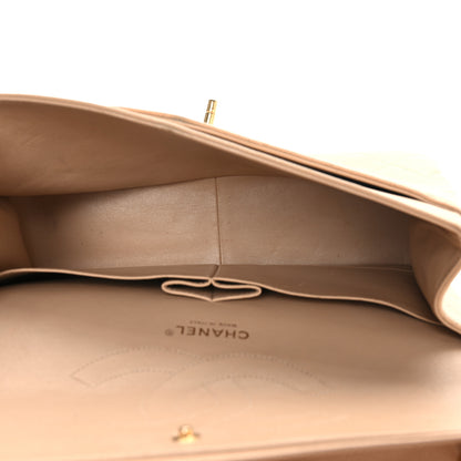 Chanel Caviar Quilted Jumbo Double Flap Beige 5 of 19