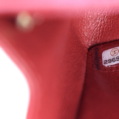 Chanel Aged Calfskin Quilted 2.55 Reissue Mini Flap Red 9 of 11