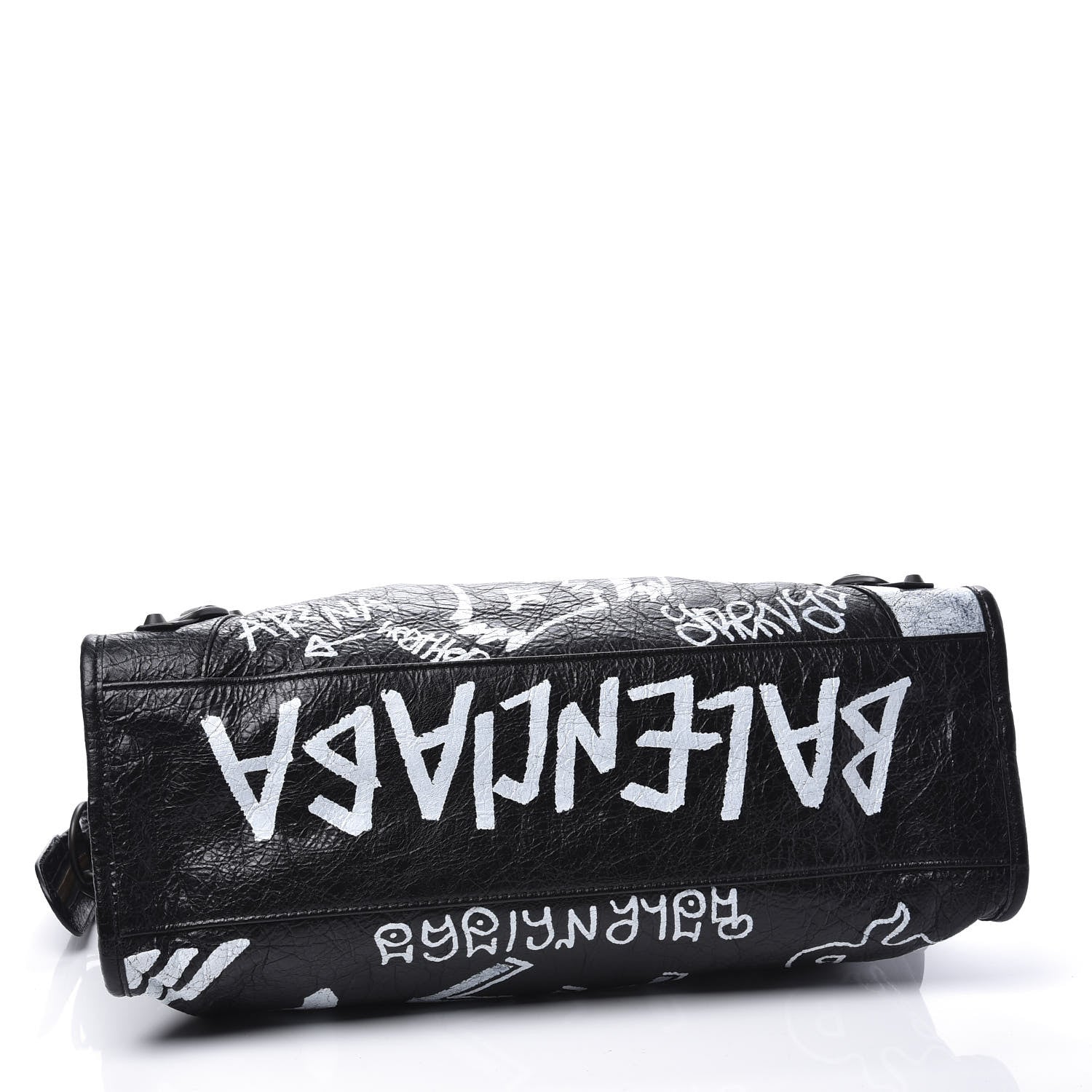Balenciaga Agneau Arena Graffiti All Over Classic Hardware City Black White 4 of 10