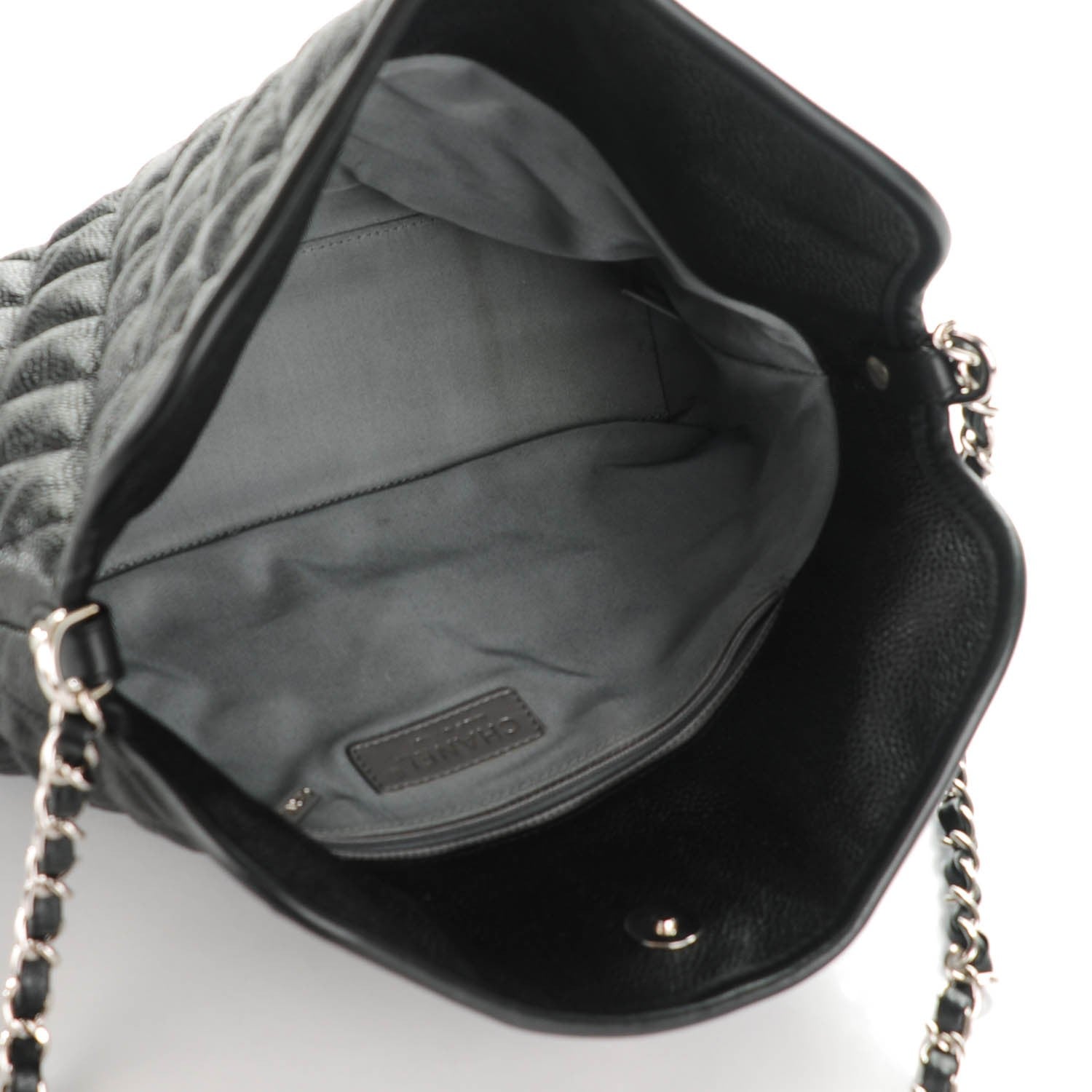 Chanel Caviar Quilted French Riviera Hobo Black 5 of 7