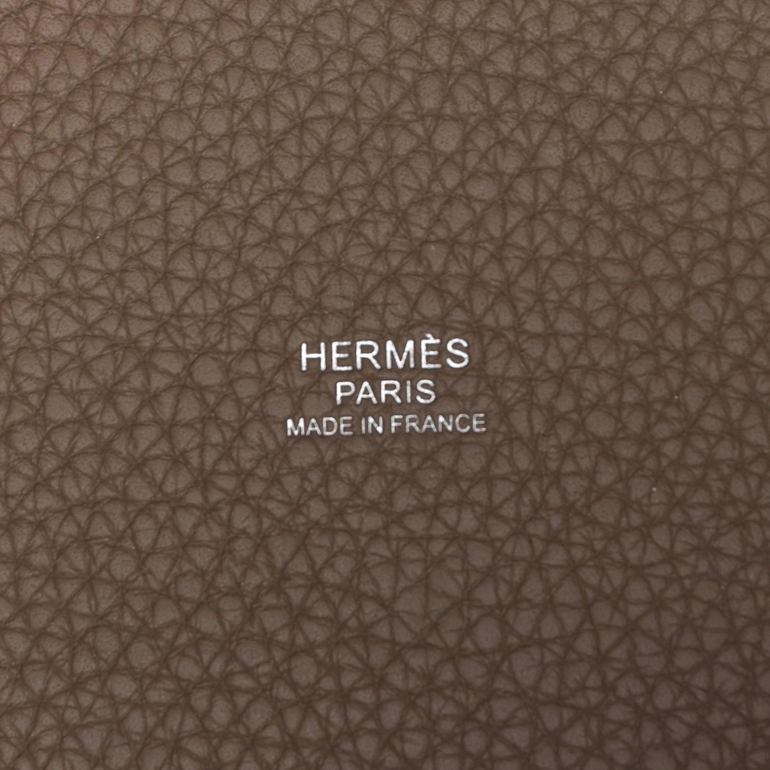 Hermes Taurillon Clemence Picotin Lock 22 MM  Etoupe 6 of 10
