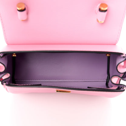 Versace Grained Calfskin Small La Medusa Top Handle Bag Pink 5 of 13