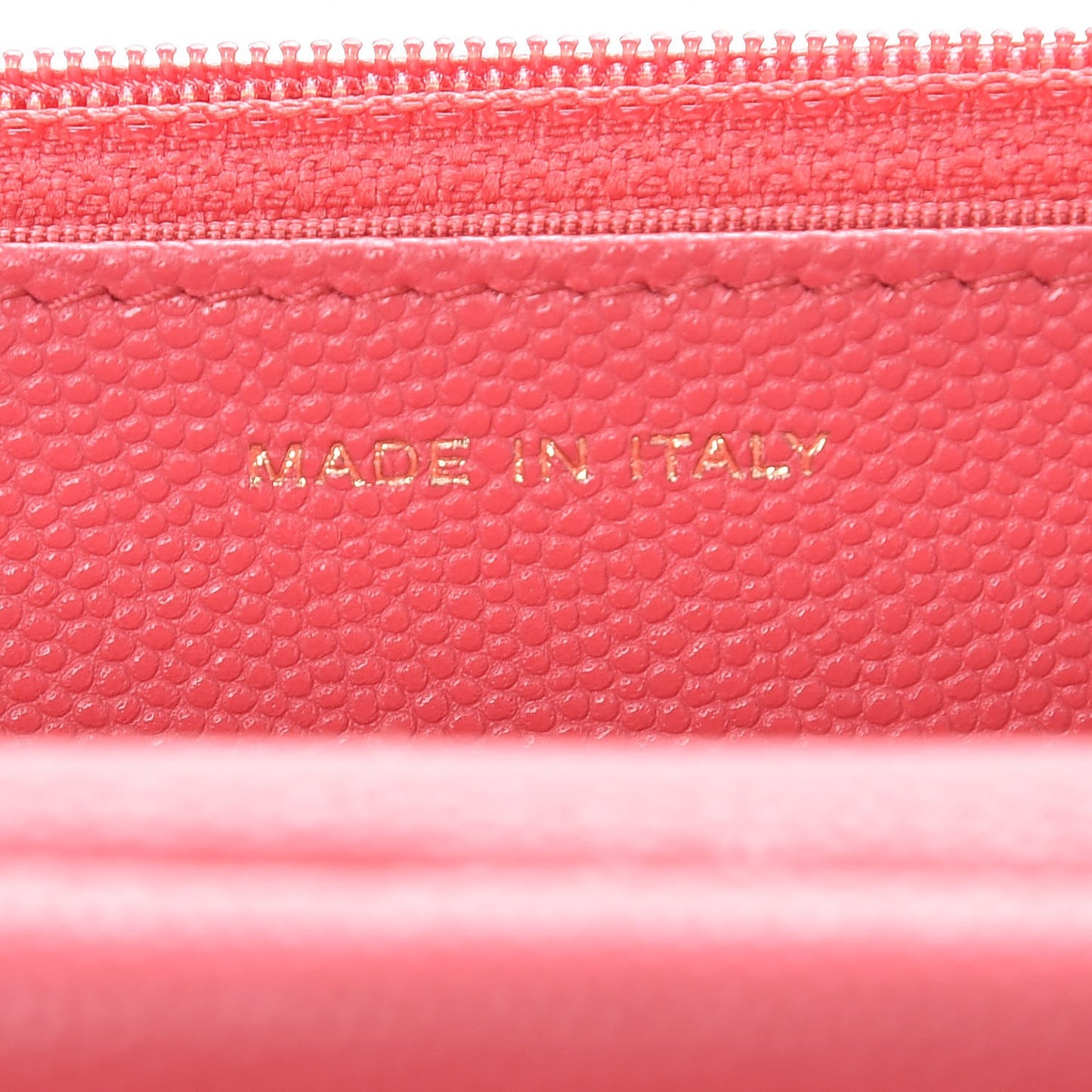Caviar Quilted Wallet On Chain WOC Dark Pink