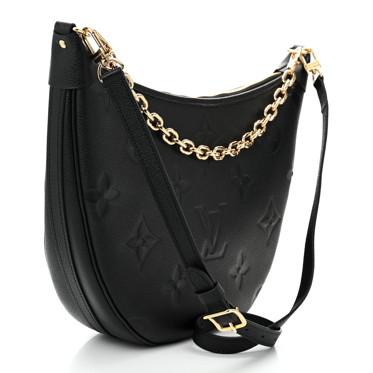Louis Vuitton Empreinte Monogram Giant Loop Hobo Black 4 of 10