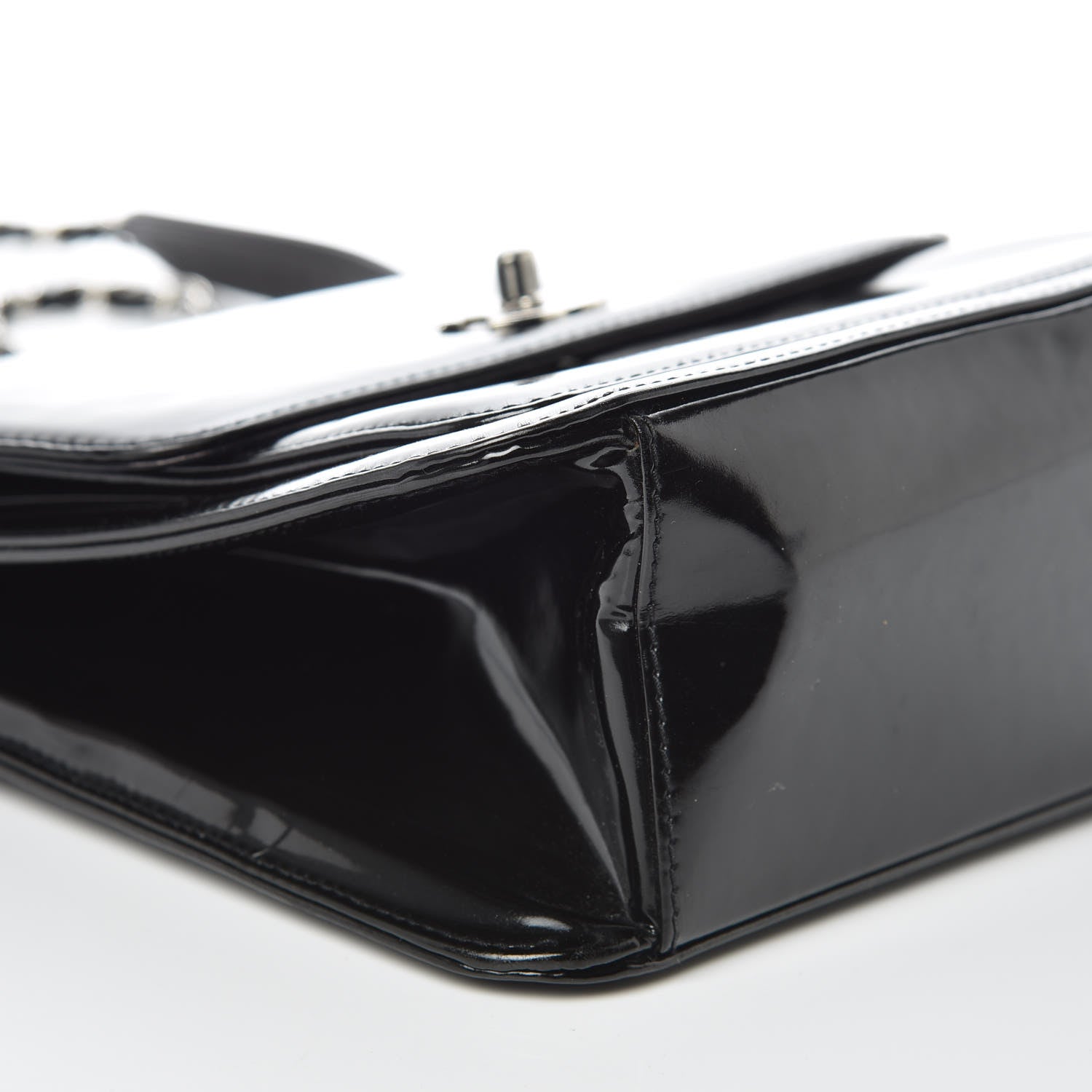Chanel Glazed Calfskin Single Flap Black 8 of 15