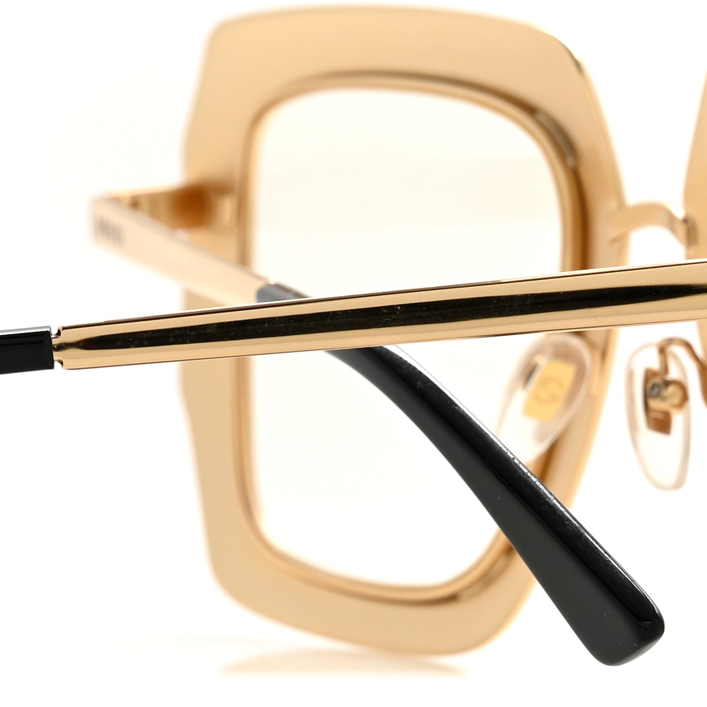 Metal Acetate Crystal Oversize GG0115S Eyeglasses Gold