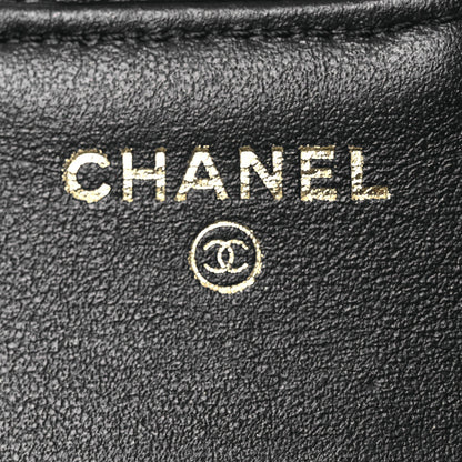 Chanel Aged Calfskin Quilted Reissue 2.55 Phone Holder With Chain Black 9 of 16
