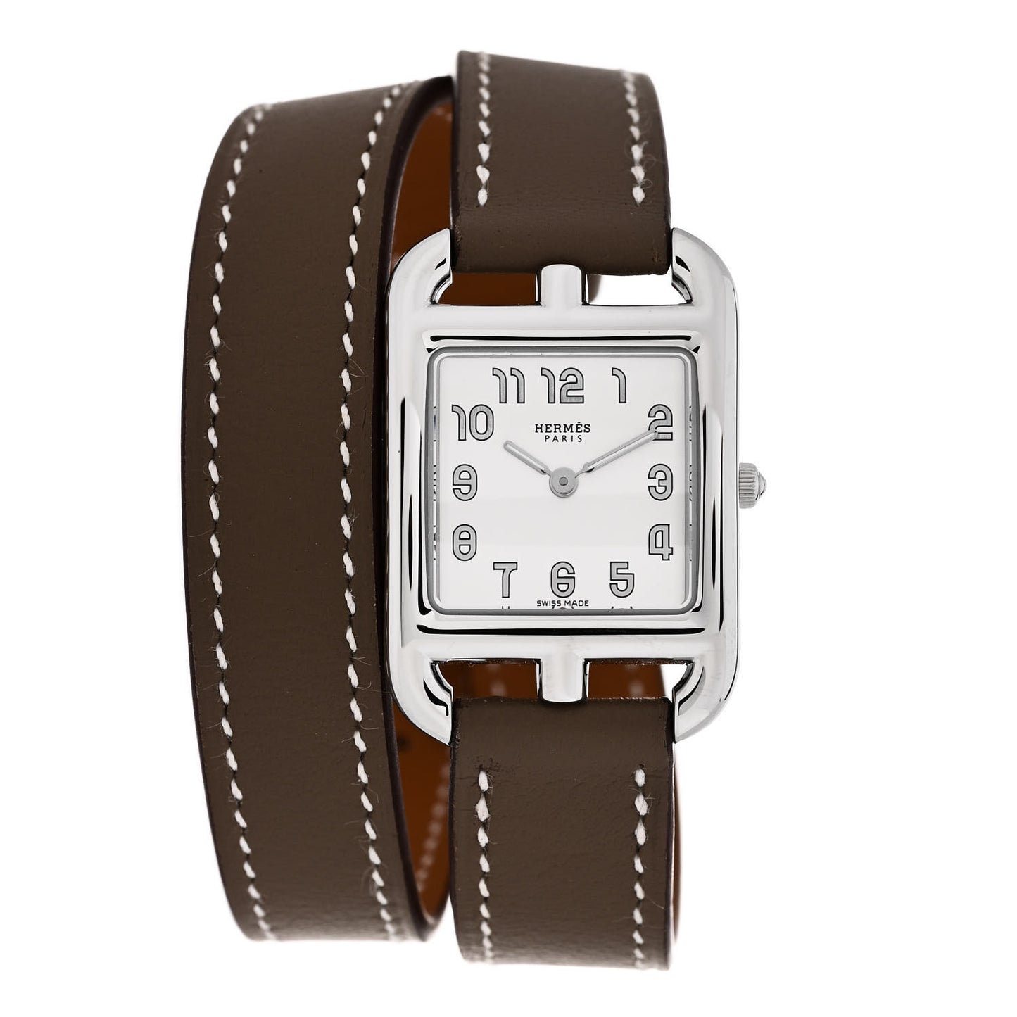 Stainless Steel Swift 23mm Cape Cod Double Tour Quartz Watch Etoupe