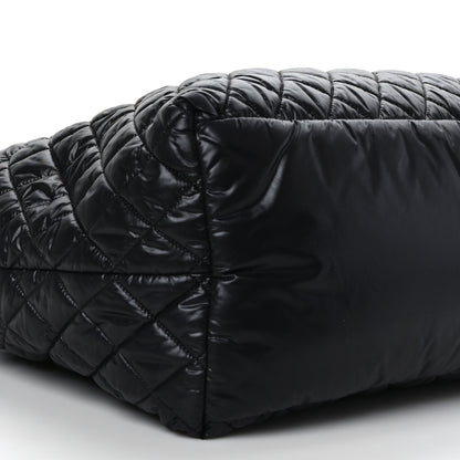 Chanel Nylon Quilted Large Coco Cocoon Tote Black 8 of 9