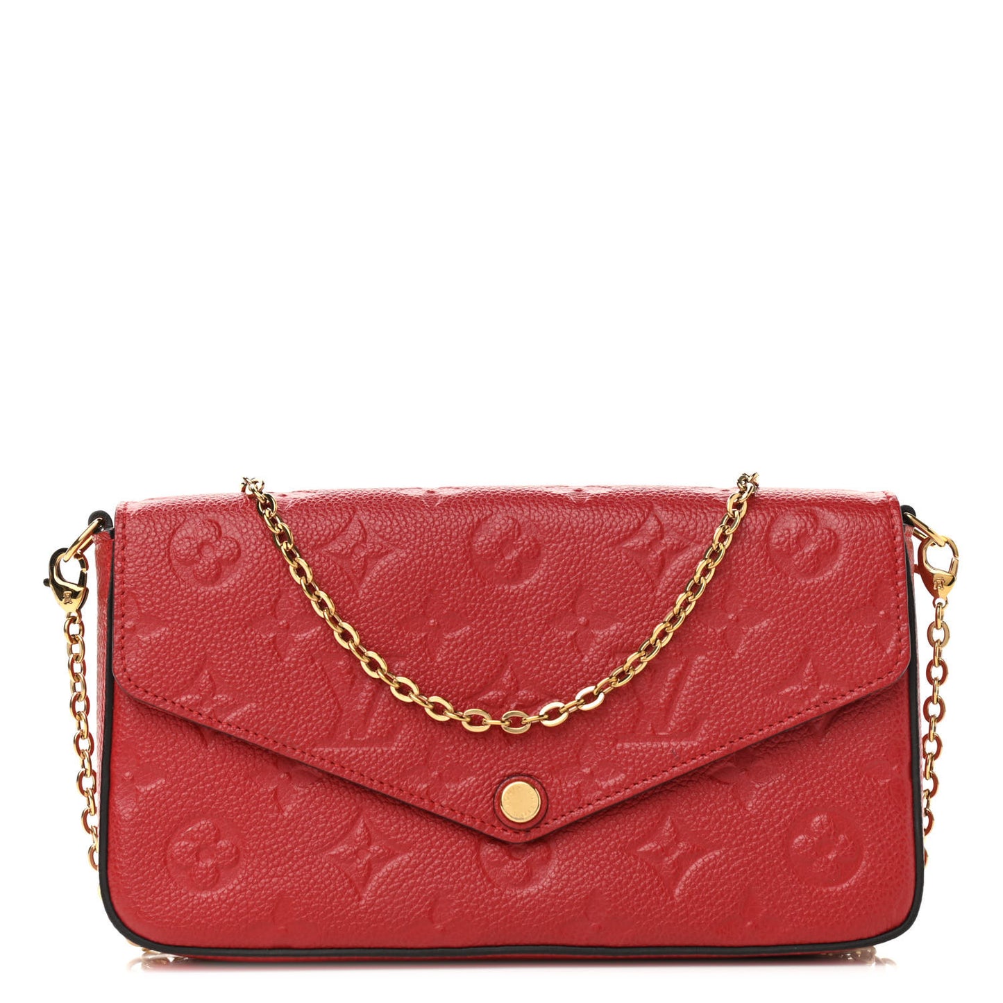 Empreinte Pochette Felicie Chain Wallet Cherry