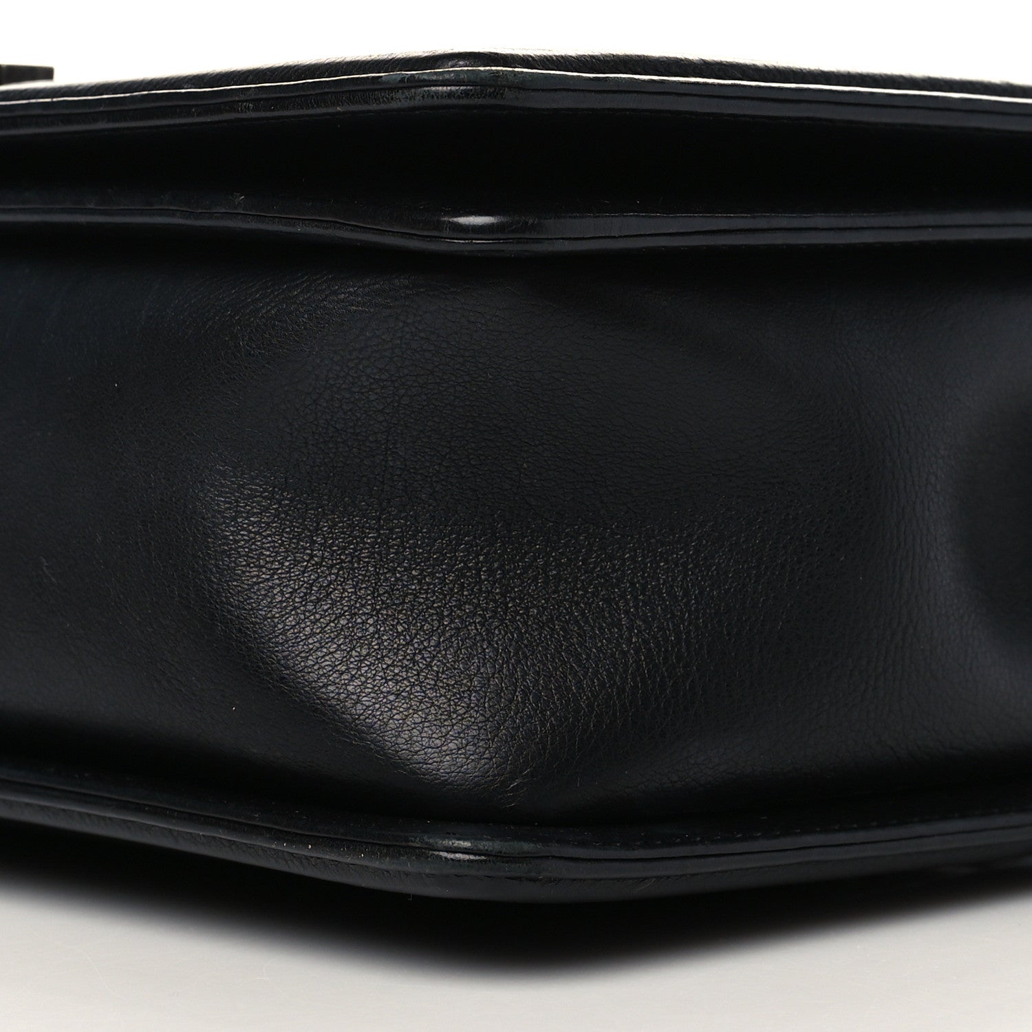 Chanel Calfskin Quilted Double Stitch New Medium Boy Flap Black 9 of 10