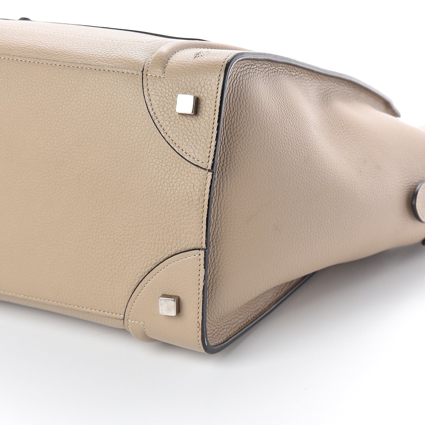 Drummed Calfskin Mini Luggage Dune