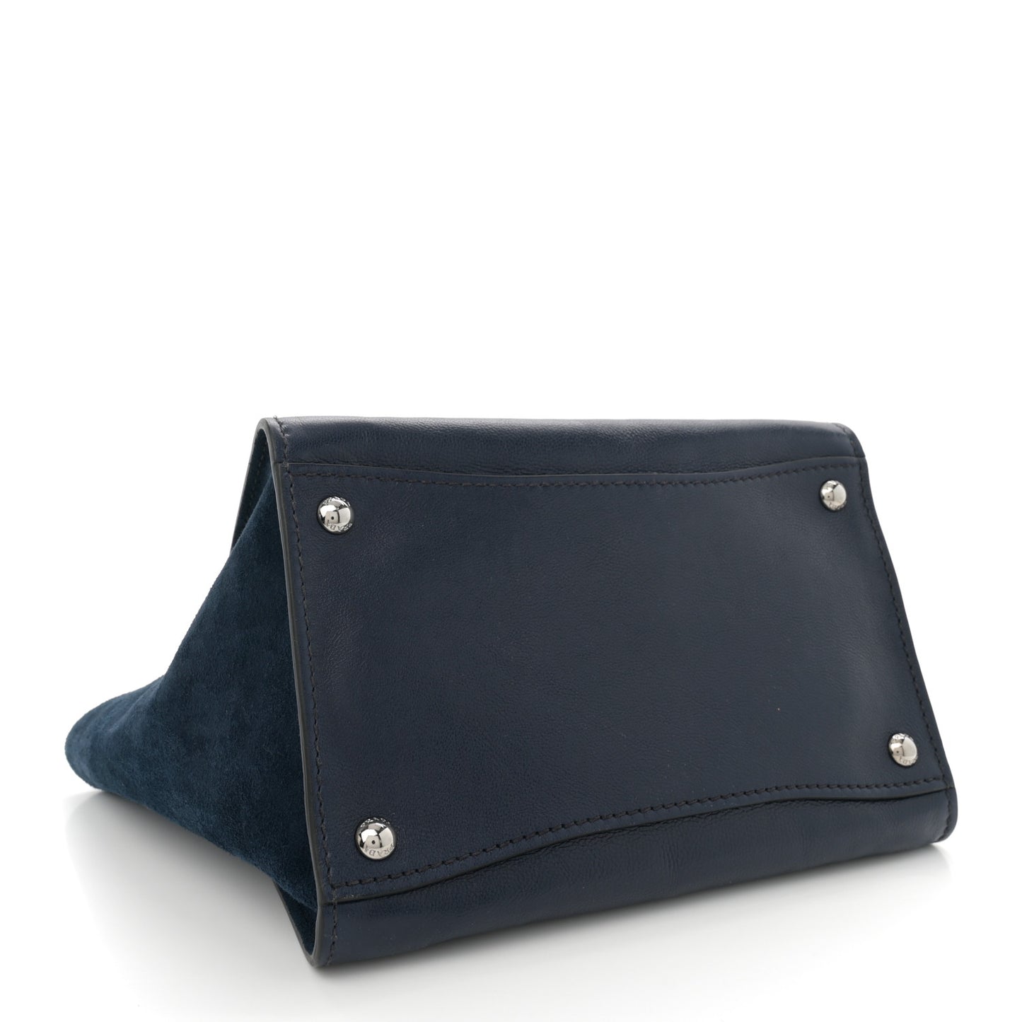 Glace Calf Scamosciato Twin Pocket Tote Baltico