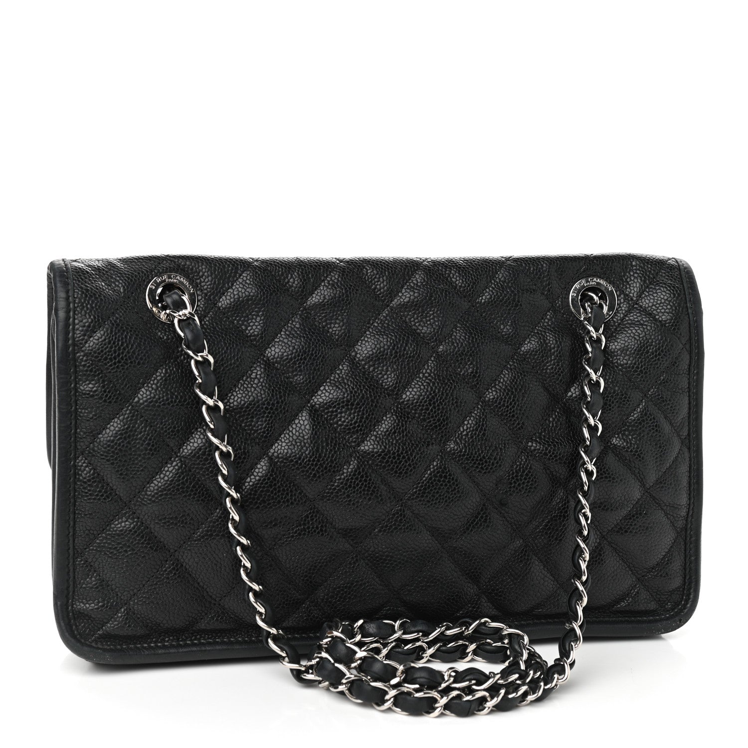 Chanel Caviar Quilted Medium French Riviera Flap Black 3 of 12