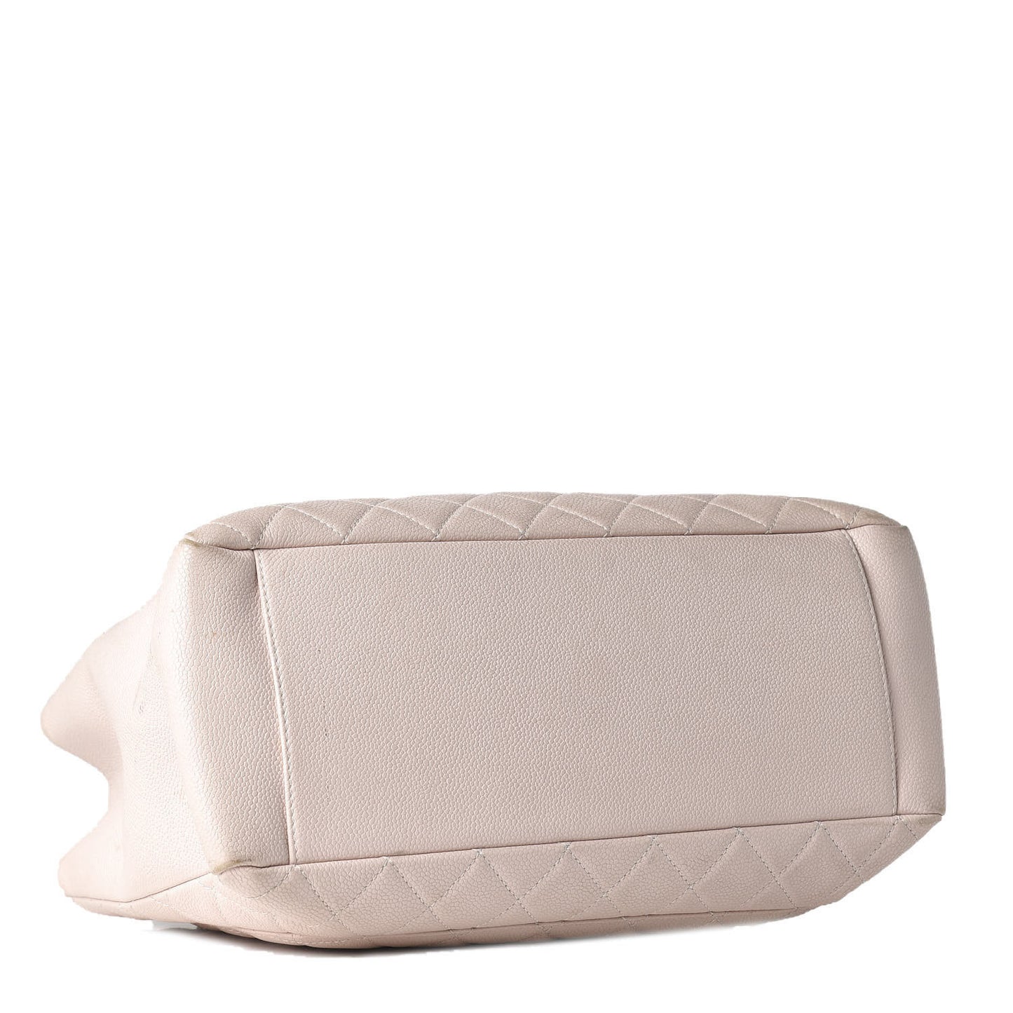 Caviar Quilted Grand Shopping Tote GST Beige Clair
