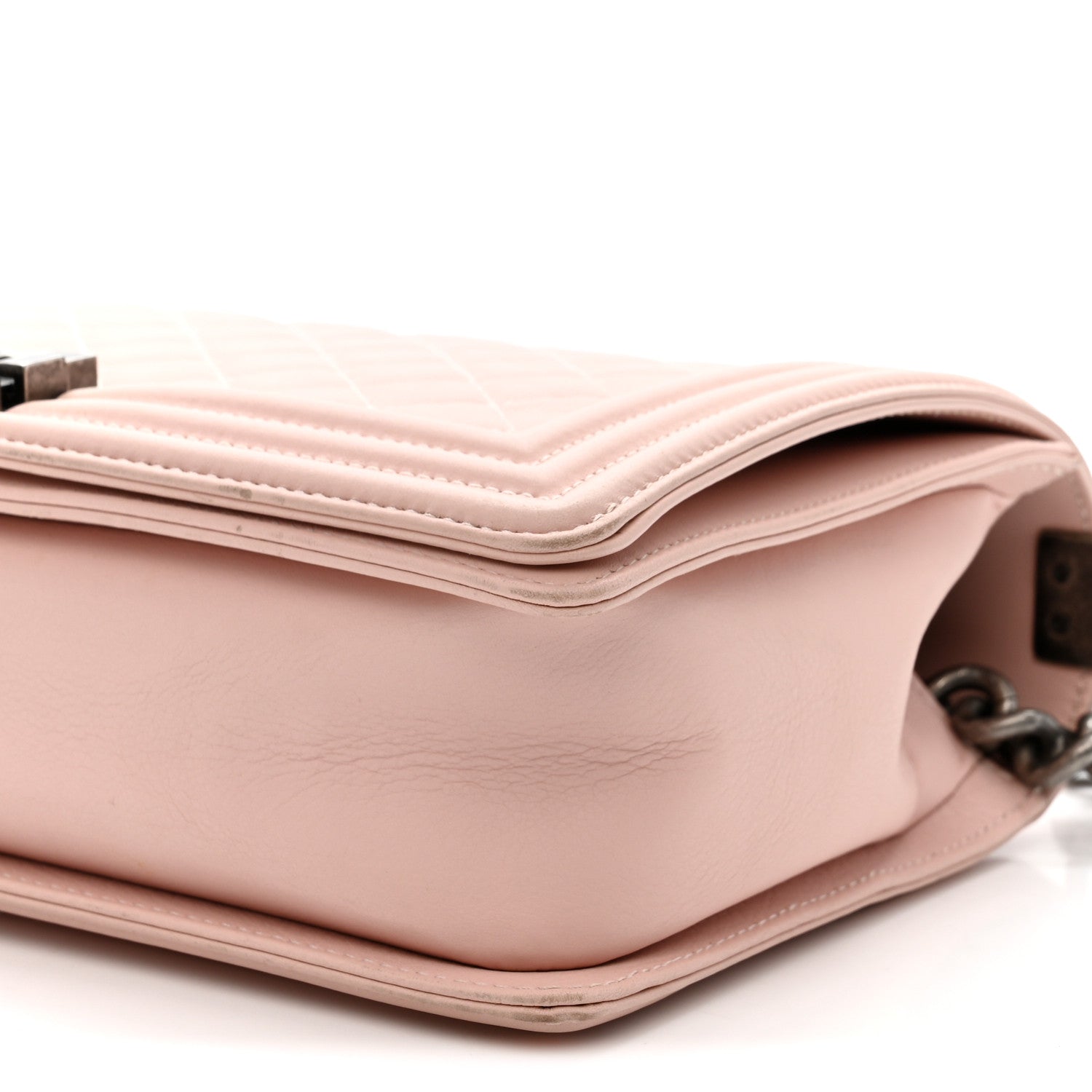 Chanel Lambskin Quilted New Medium Boy Flap Light Pink 10 of 10