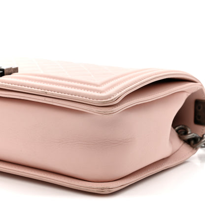 Chanel Lambskin Quilted New Medium Boy Flap Light Pink 10 of 10
