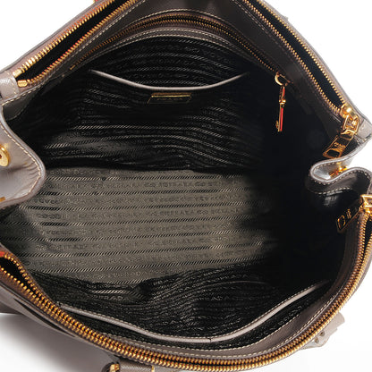 Prada Saffiano Lux Large Double Zip Tote Argilla 6 of 9