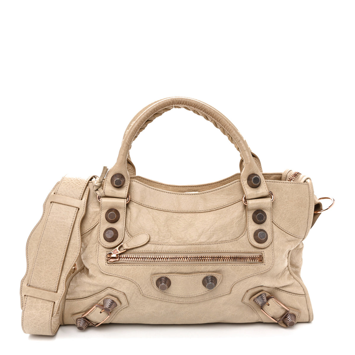 Agneau Giant 21 Rose Gold Hardware City Praline