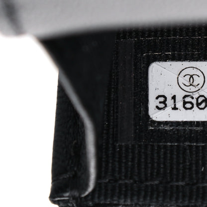 Chanel Lambskin Quilted CC Hook Card Holder Black 7 of 9