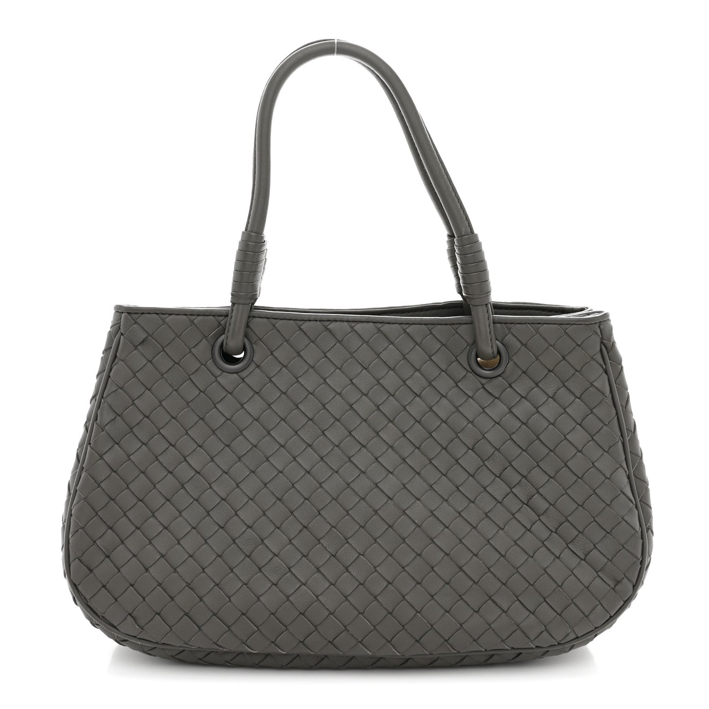 Nappa Intrecciato Small Tote Grey