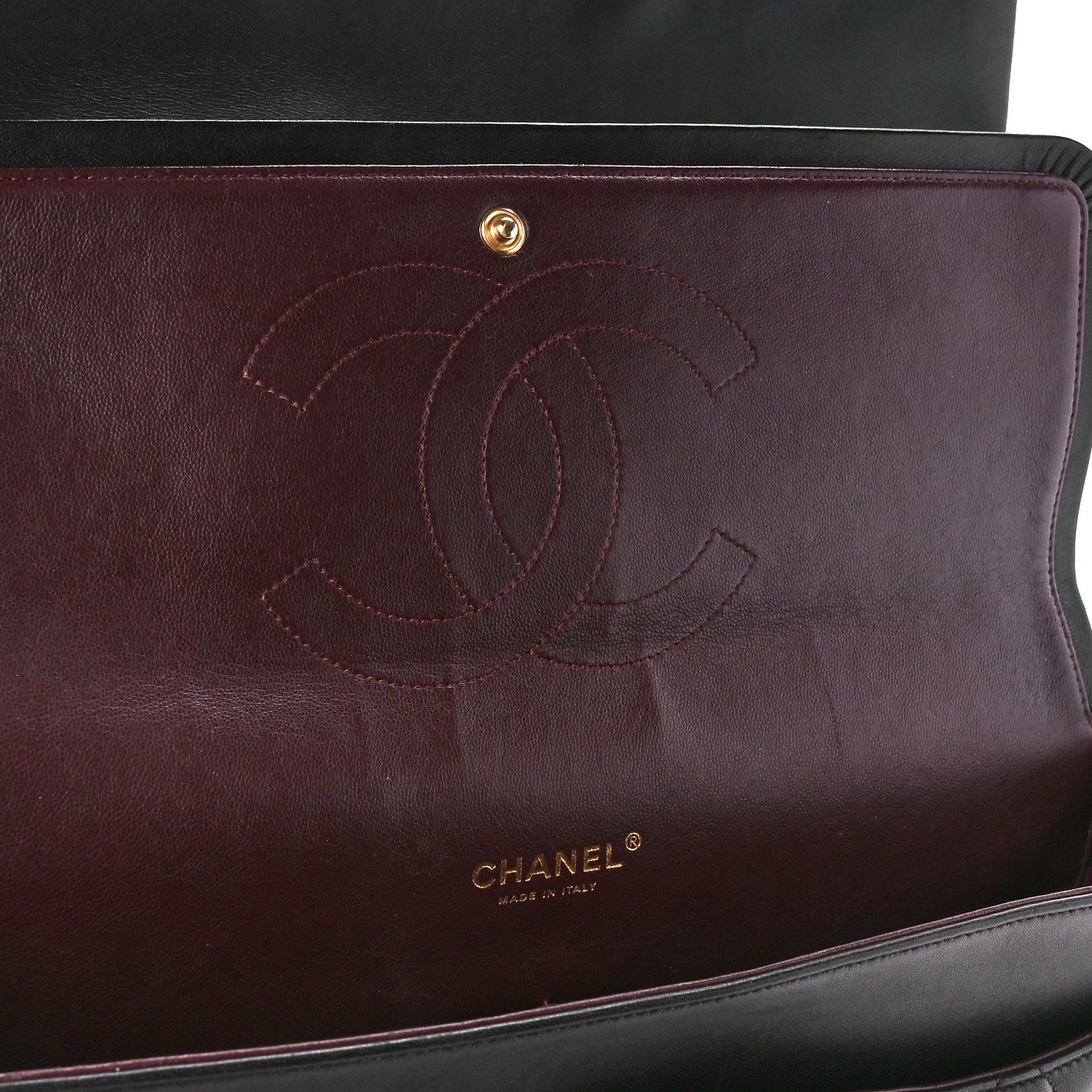 Chanel Lambskin Quilted Maxi Double Flap Black 6 of 11