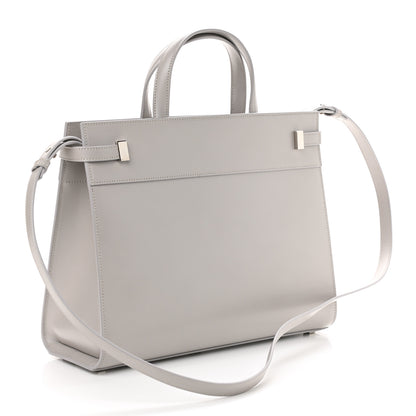 Saint Laurent Calfskin Small Manhattan Shopper Tote Granite 3 of 9